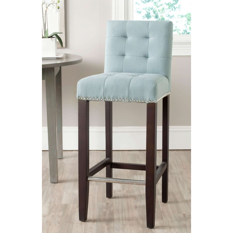 Safavieh Thompson Bar Stool - Sky Blue