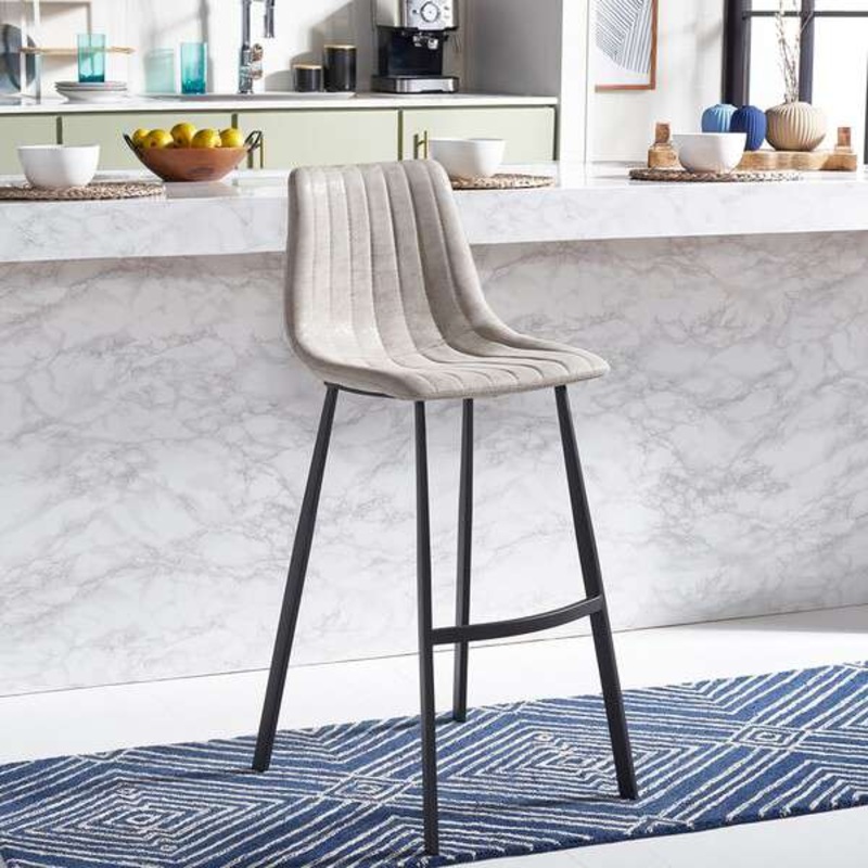 Safavieh Rhyatte Bar Stool - Gray