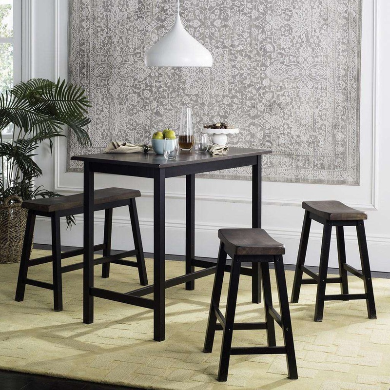 Safavieh Ronin 4 Pc Set Pub Table - Black