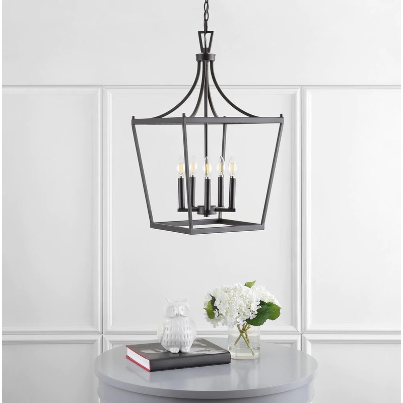 Safavieh Kenris 5Lt Pendant - Oil Rubbed Bronze (Black)