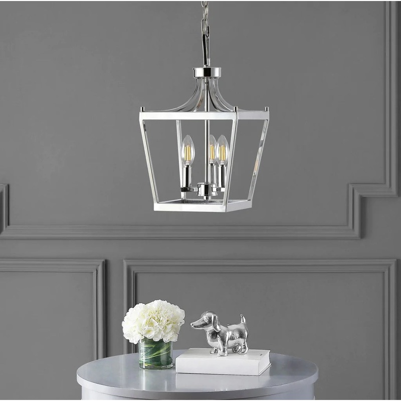 Safavieh Larton 3Lt Pendant - Chrome