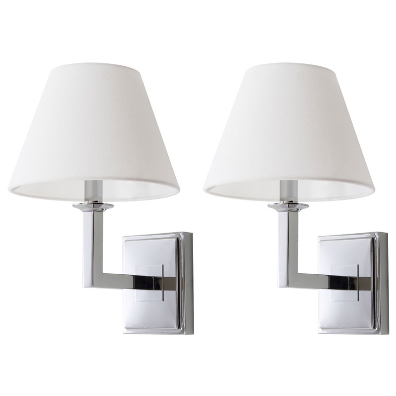 Safavieh Pauline Chrome 14.5-Inch H Wall Sconce Set Of 2 - Chrome