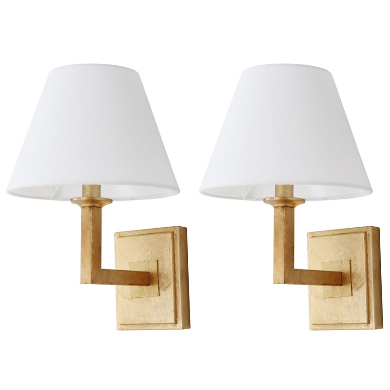 Safavieh Pauline Gold 14.5-Inch H Wall Sconce Set Of 2 - Gold