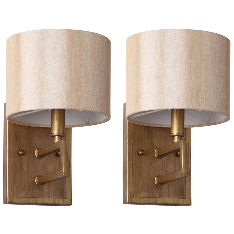 Safavieh Catena Antique Gold 9.5-Inch H Sconce Set Of 2 - Antique Gold