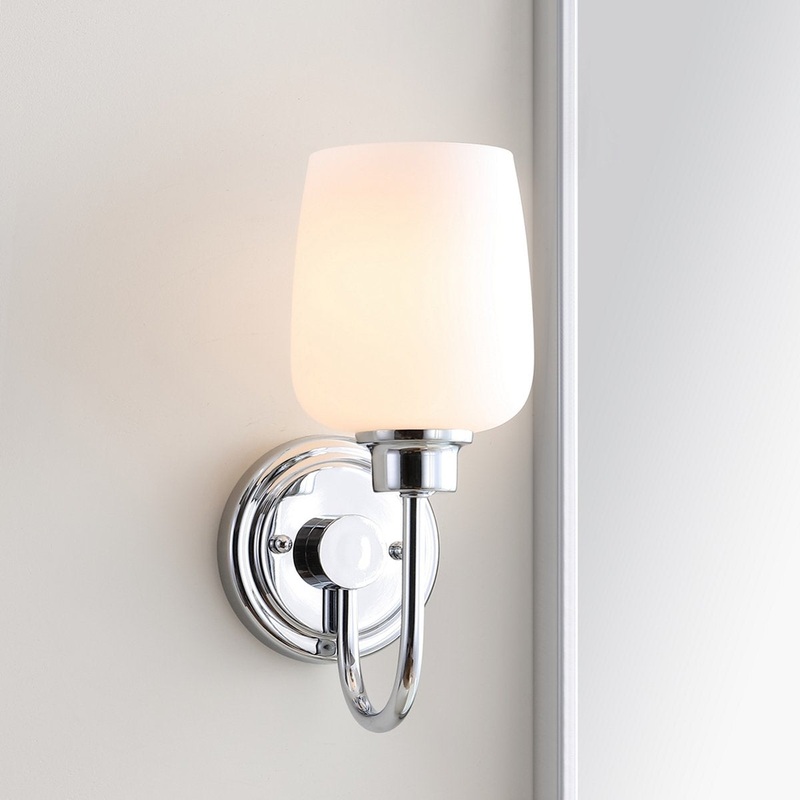 Safavieh Casen Bathroom Sconce - Chrome