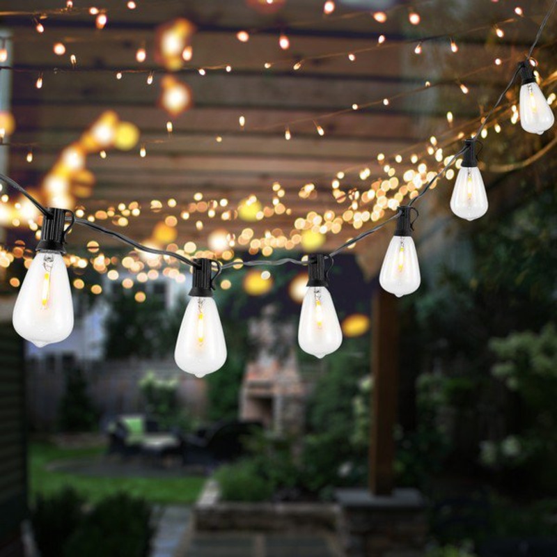 Safavieh Dorcia Led Outdoor String Lights - Black