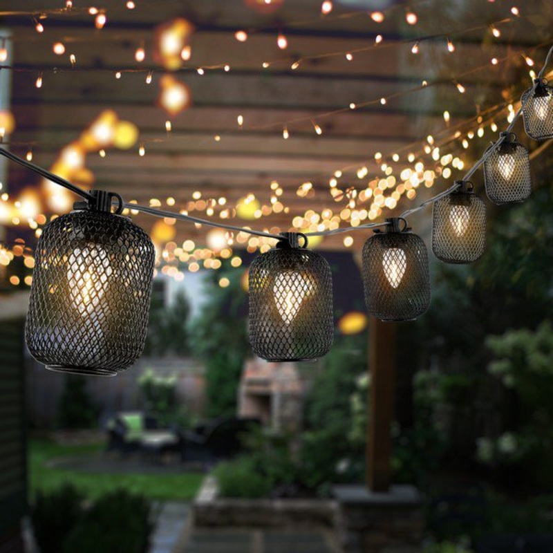 Safavieh Jepsen Led Outdoor String Lights - Black