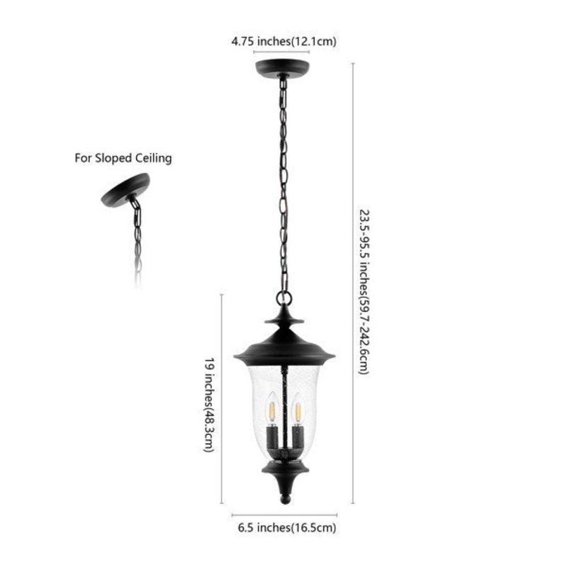 Safavieh Dowell Outdoor Pendant - Black