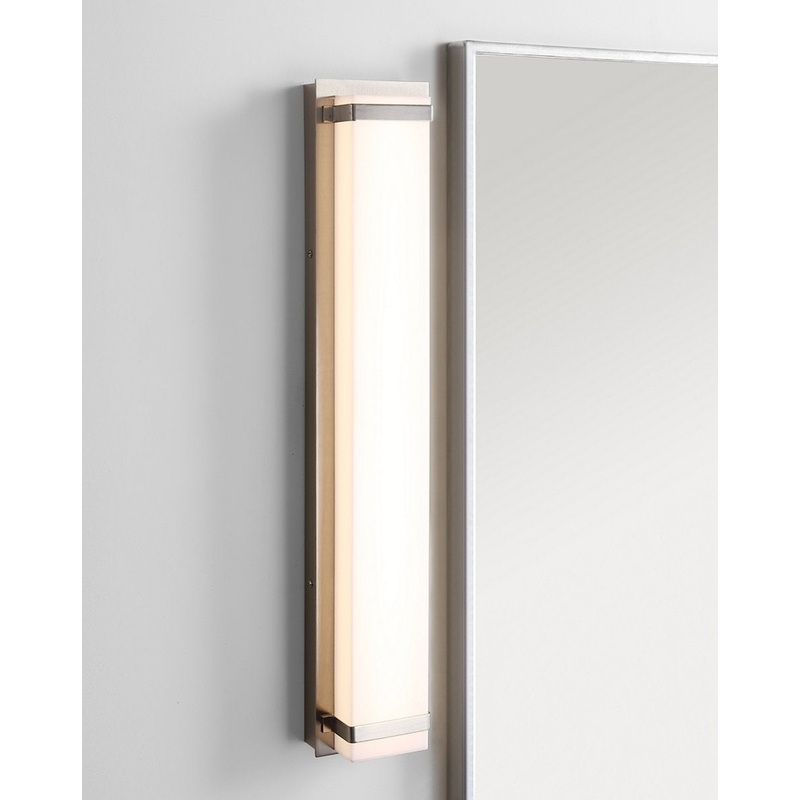 Safavieh Gannon Vanity Bar Bathroom Sconce - Brush Nickel