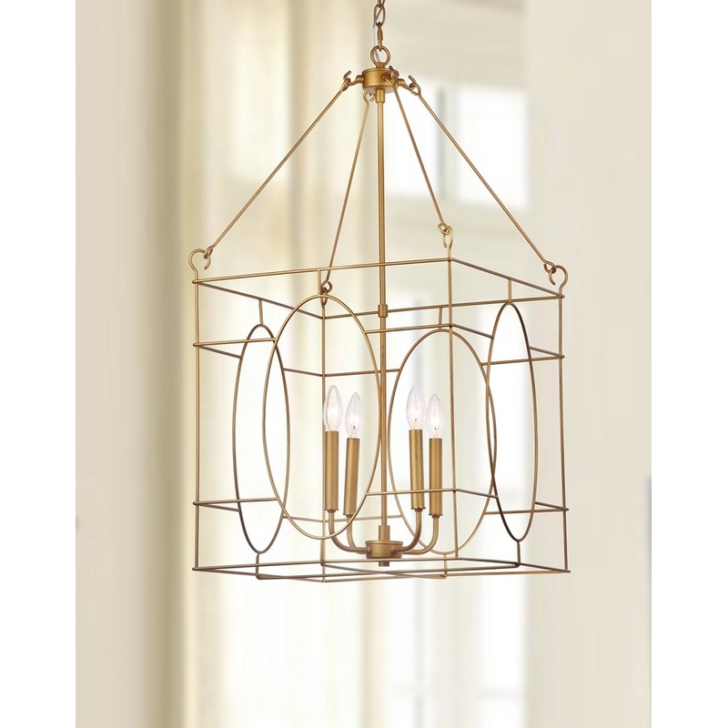 Safavieh Margot 4 Light 18-Inch Dia Adjustable Pendant - Gold