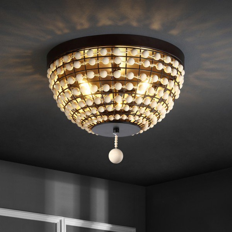 Safavieh Bolson Chandelier - Natural Wood