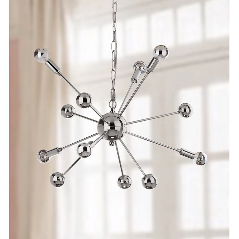 Safavieh Matrix Sputnik 6 Light Chrome 24.75 Inch Dia Pendant - Chrome