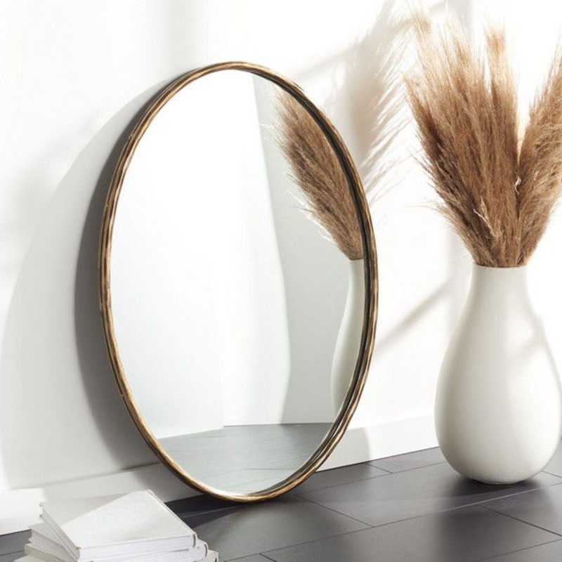 Safavieh Jebediah Oval Metal Mirror - Brass