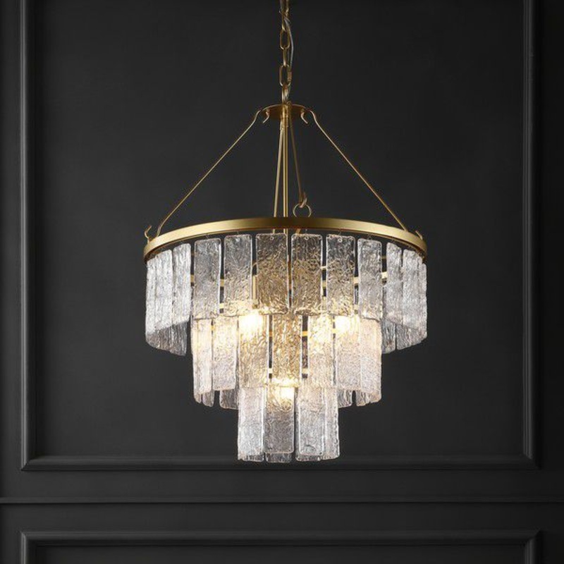 Safavieh Marjory 3 Tier Chandelier - Gold