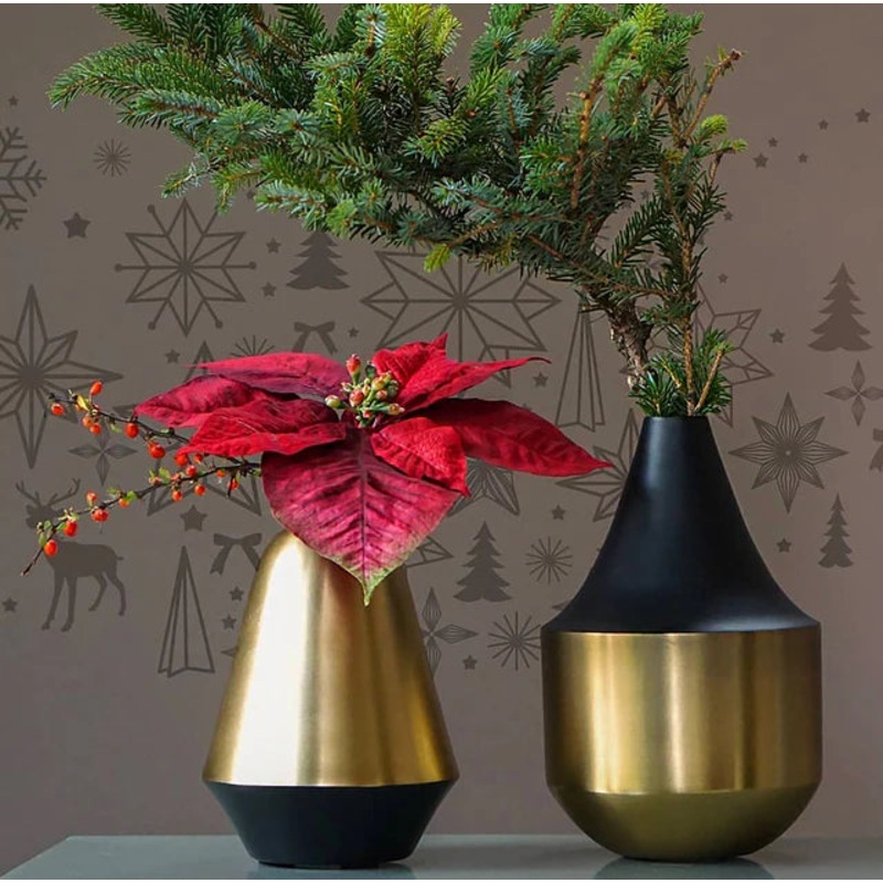 Berber 7.5"H Vase Set Of 2 By Gold Leaf Design Group