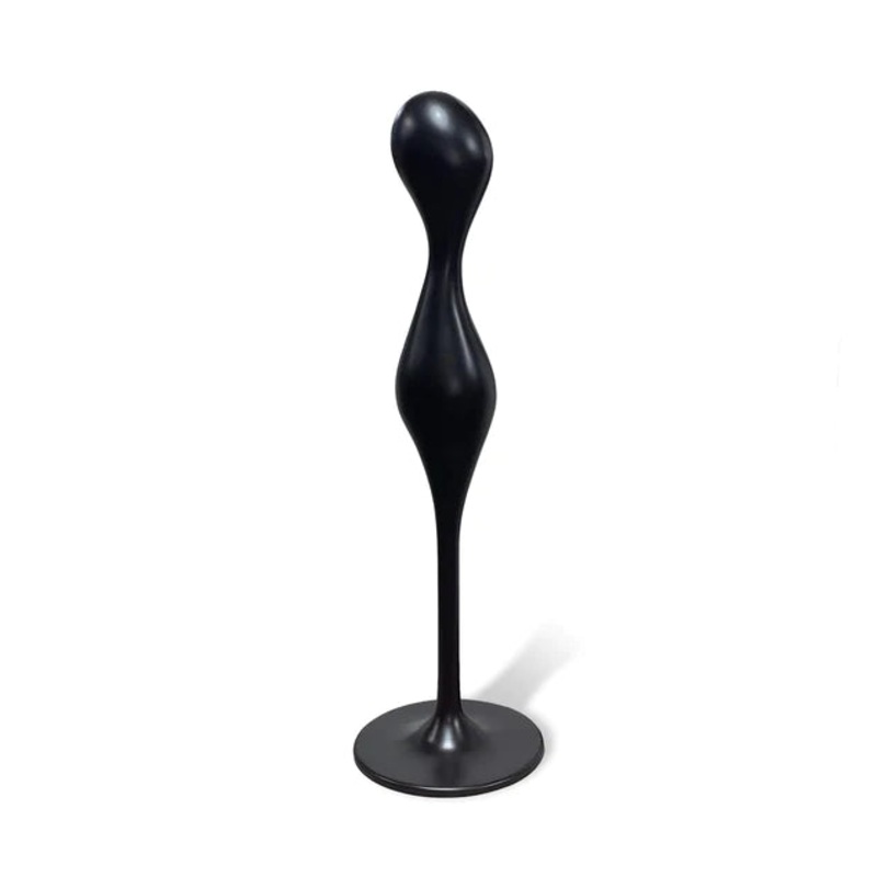 Fiberglass Ghost Sculpture 51"H Black By Gold Leaf Design Group