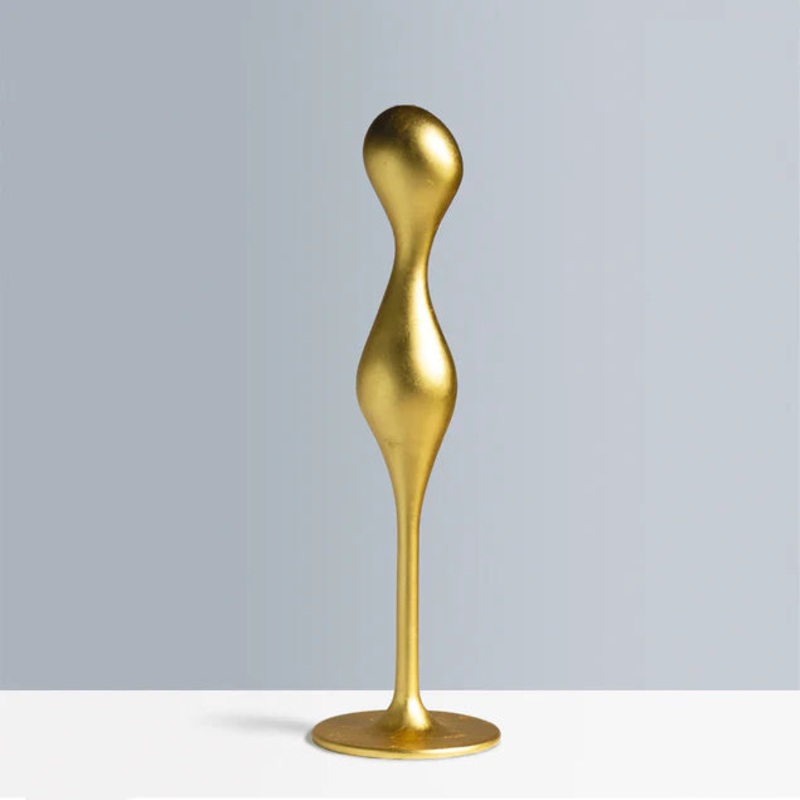 Fiberglass Ghost Sculpture 51"H Gold By Gold Leaf Design Group