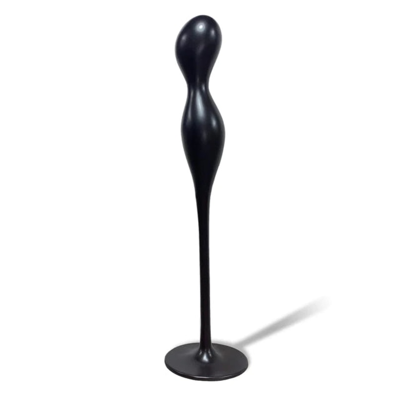 Fiberglass Ghost Sculpture 61"H Black By Gold Leaf Design Group