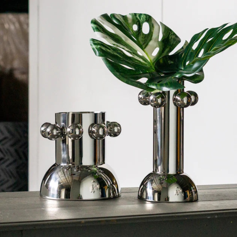 Juno 8.3"H Sculpture Vase By Gold Leaf Design Group