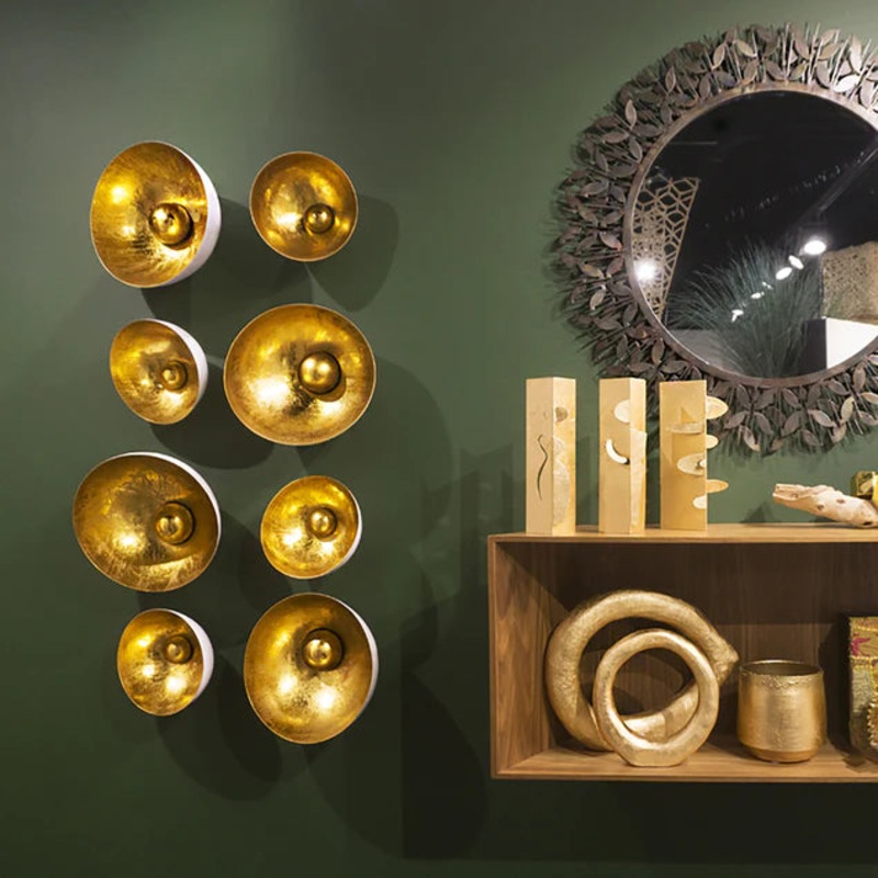 Natsu 18"D Wall Art, Gold By Gold Leaf Design Group