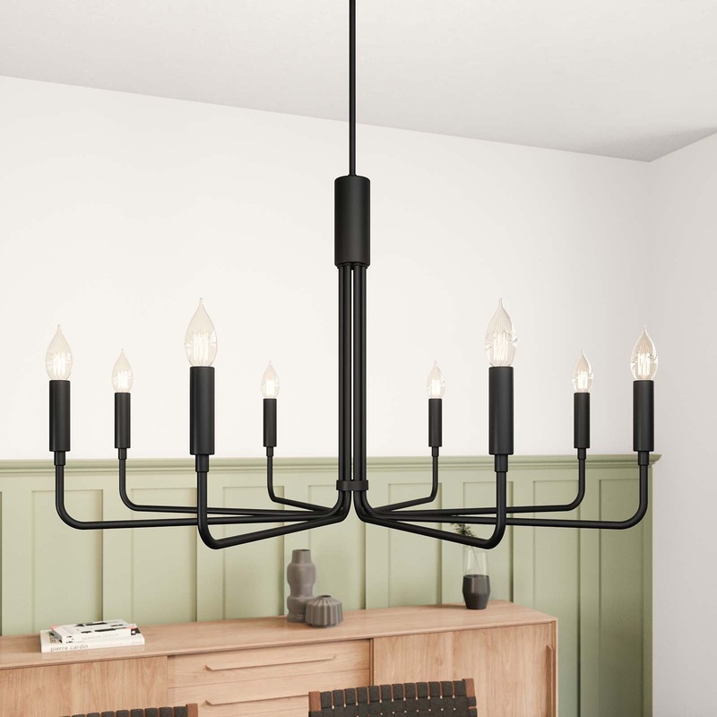 Rekindle 8-Light Chandelier By Modway - EEI-5636