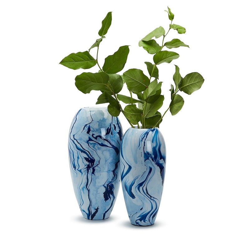 Enamel Vase Set Of 6 By Tozai Home