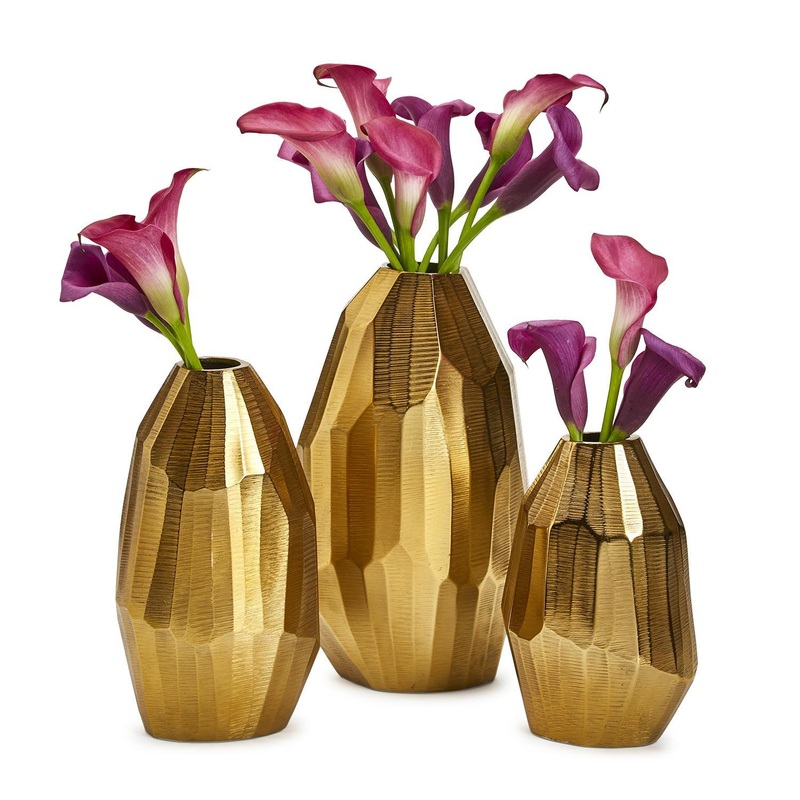 Hand Etched Vase Set Of 6 By Tozai Home