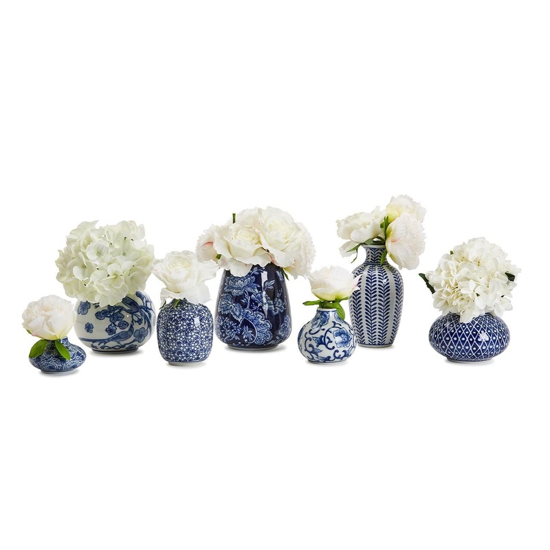 Blue & White S/14 Vase By Tozai Home