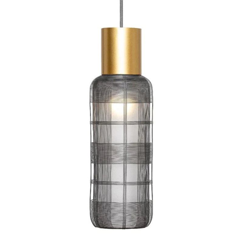 Oggetti Slim Pendant Lamp Dark Gray/Gold