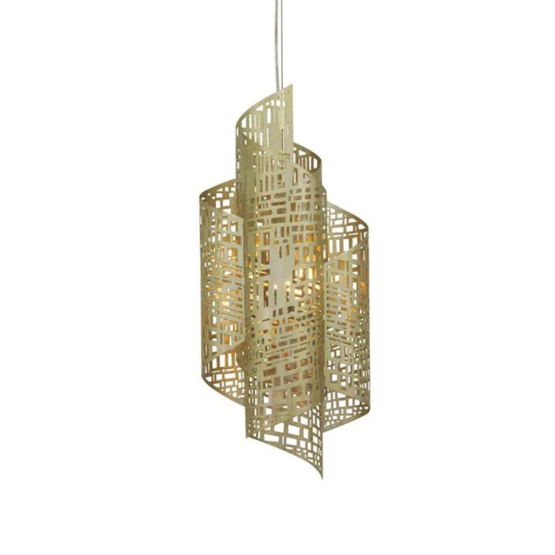 Oggetti Zedd Suspension Small  Pale Gold