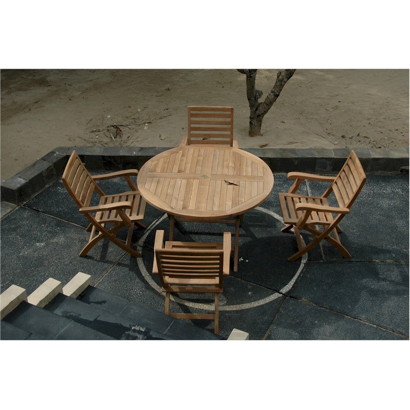 Andrew Bahama 5-Pieces Folding Dining Set By Anderson Teak