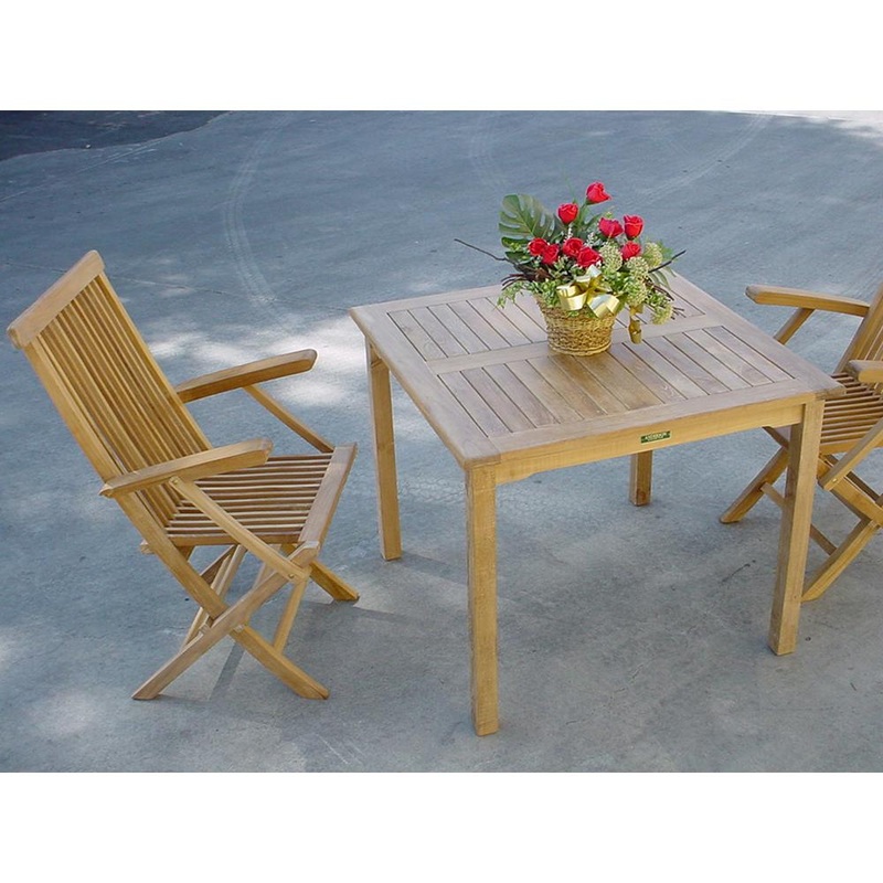 Bahama Classic 3-Pieces Bistro Table By Anderson Teak