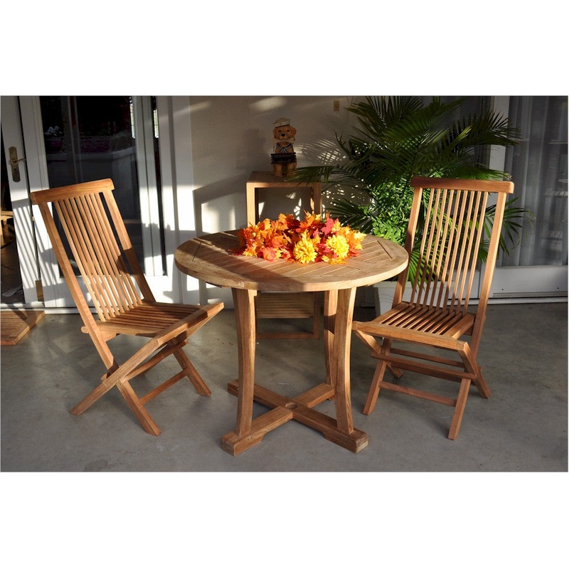Descanso Bristol 3-Pieces Dining Set By Anderson Teak
