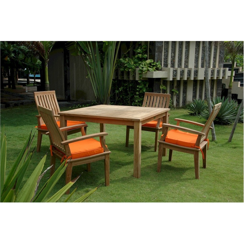 Windsor Brianna 5-Pieces Dining Table Set By Anderson Teak