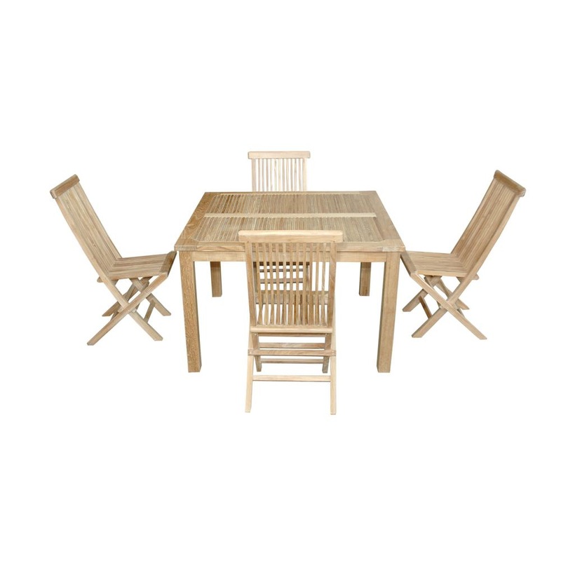Windsor Classic 5-Pieces Folding Dining Chair By Anderson Teak