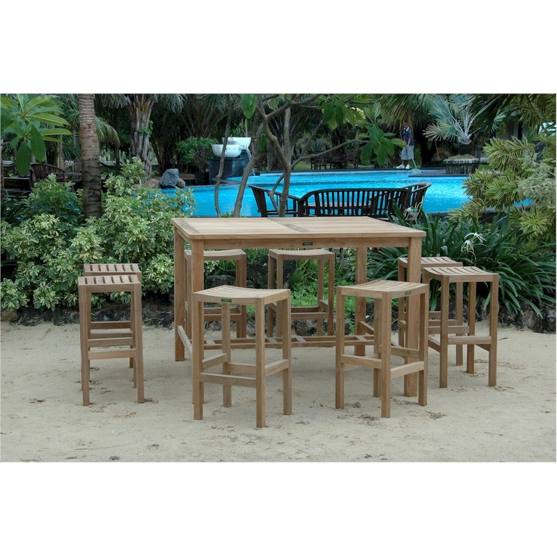 Windsor Montego 9-Pieces Square Bar Set By Anderson Teak