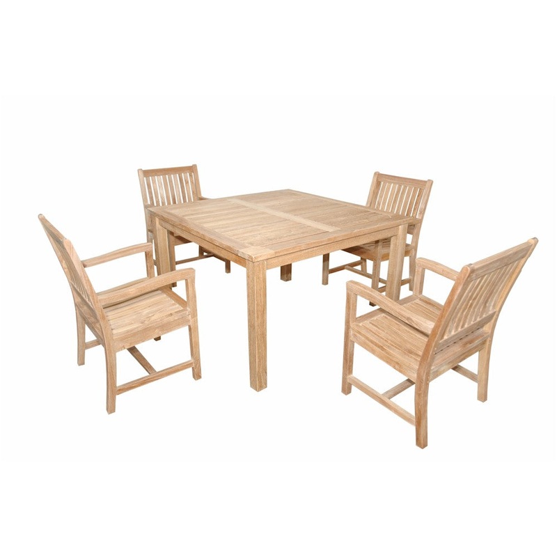 Windsor Rialto Armchair 5-Pieces Dining Set By Anderson Teak