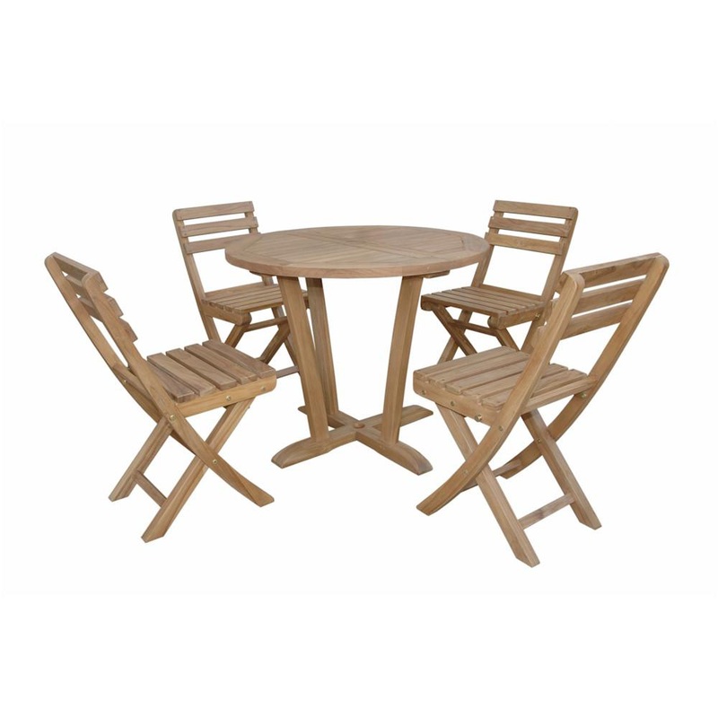 Descanso Alabama 5-Pieces Bistro Set By Anderson Teak
