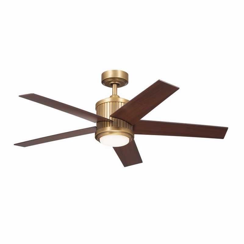 Brahm 48"Ceiling Fan in Natural Brass