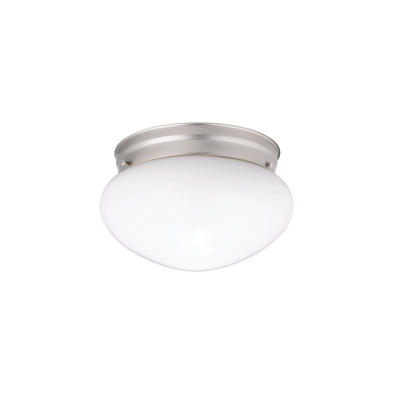 Ceiling Space One Light Flush Mount in Brushed Nickel