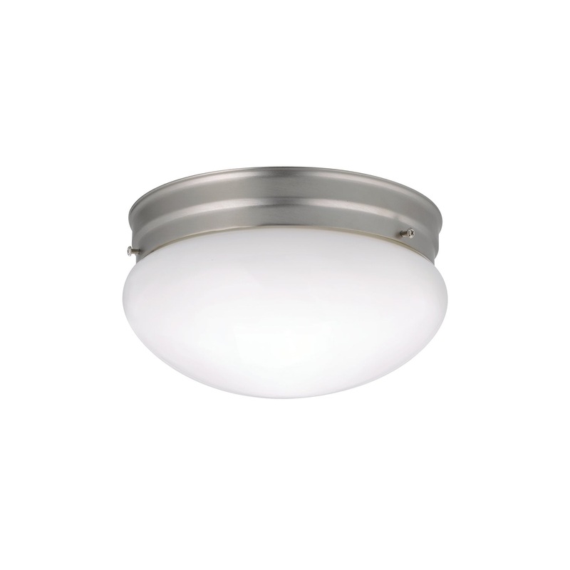 Ceiling Space Two Light Flush Mount in Brushed Nickel