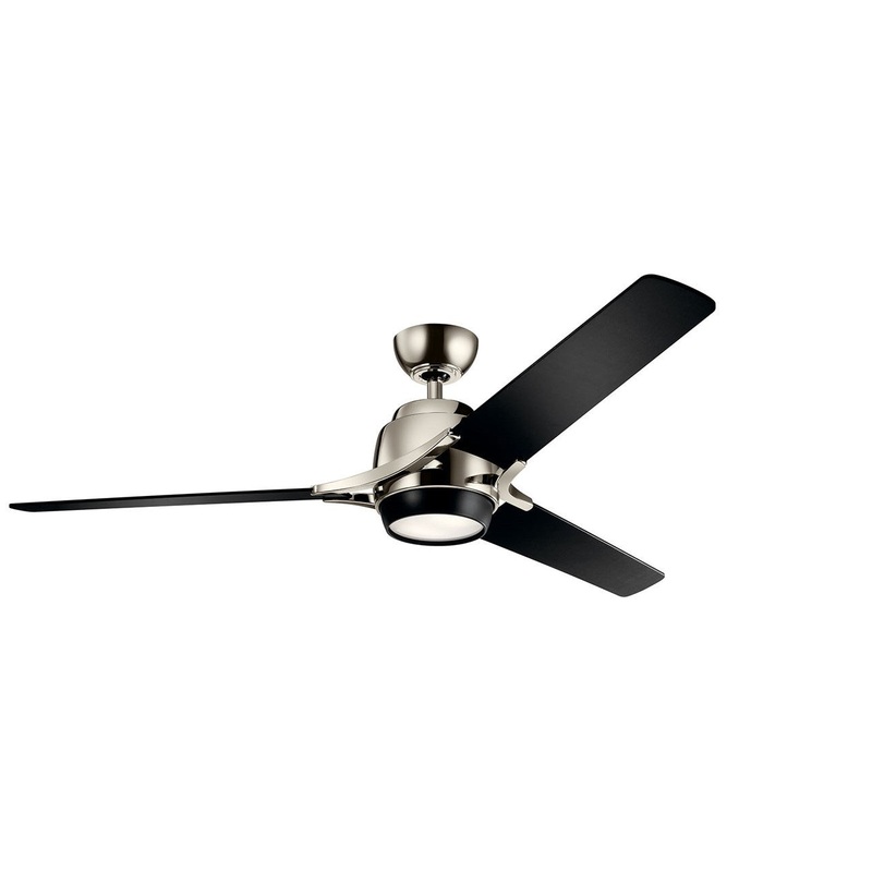 Zeus 60"Ceiling Fan in Polished Nickel