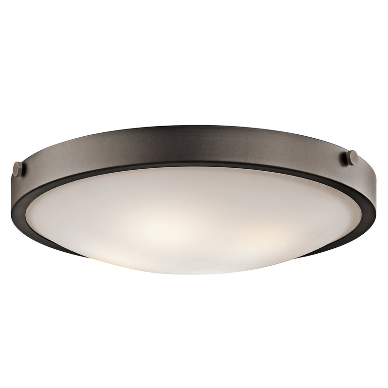 Lytham Four Light Flush Mount in Olde Bronze