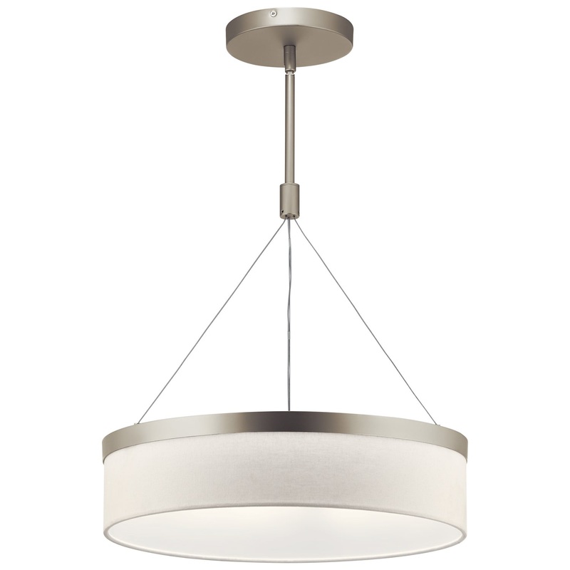 Mercel LED Pendant in Satin Nickel