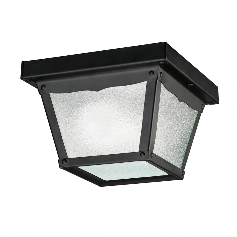 Outdoor Miscellaneous One Light Outdoor Ceiling Mount in Black