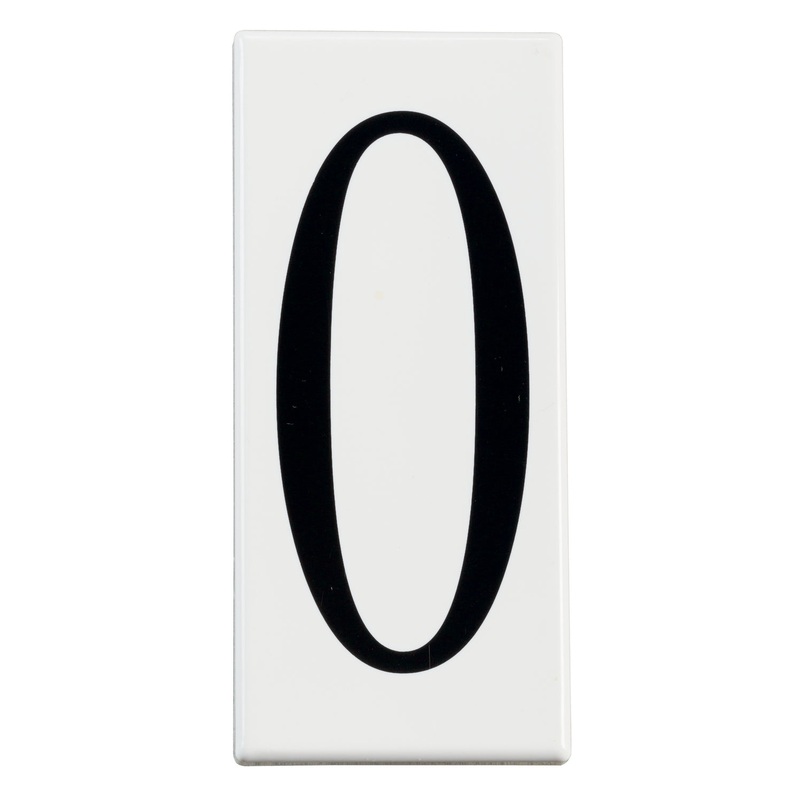 Accessory Number 0 Panel in White Material