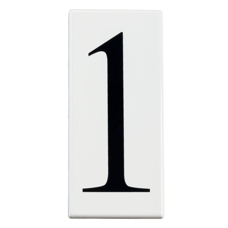 Accessory Number 1 Panel in White Material