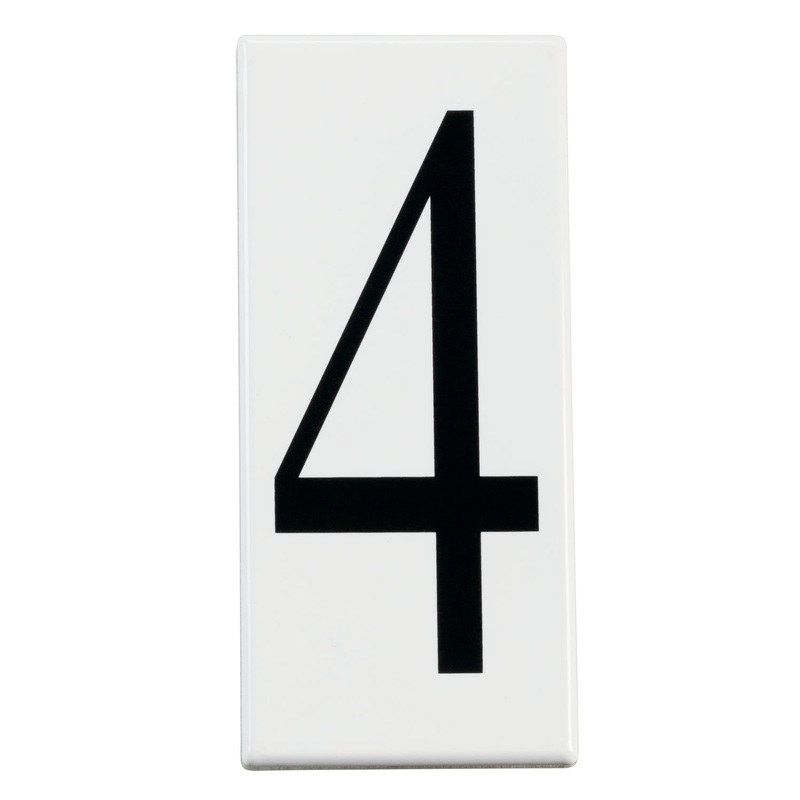 Accessory Number 4 Panel in White Material