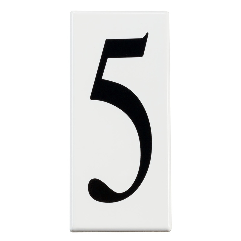 Accessory Number 5 Panel in White Material