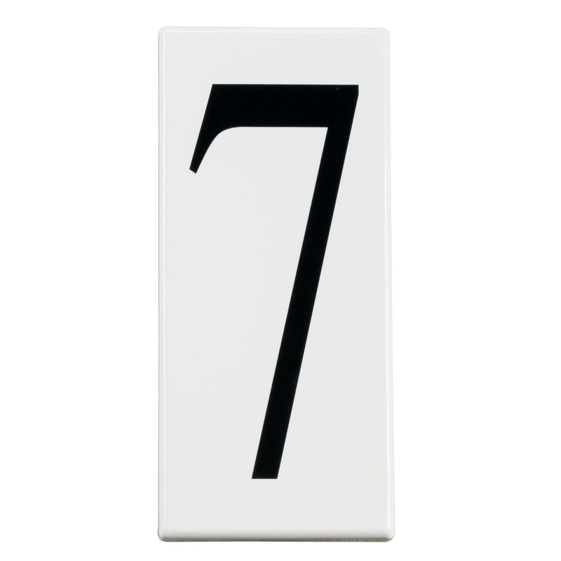 Accessory Number 7 Panel in White Material